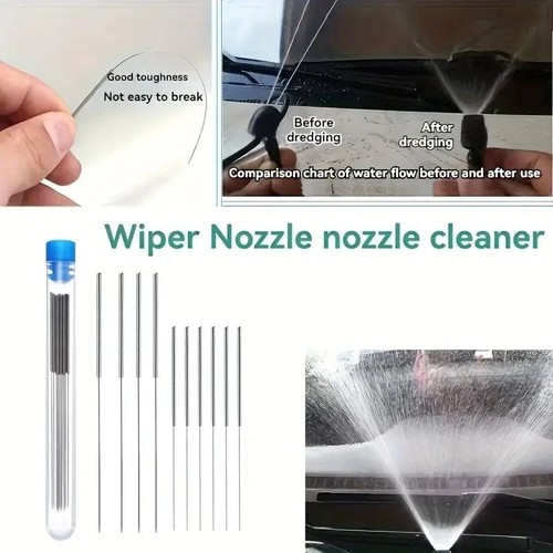 Cleaning nozzle tool kit - tool, wiper